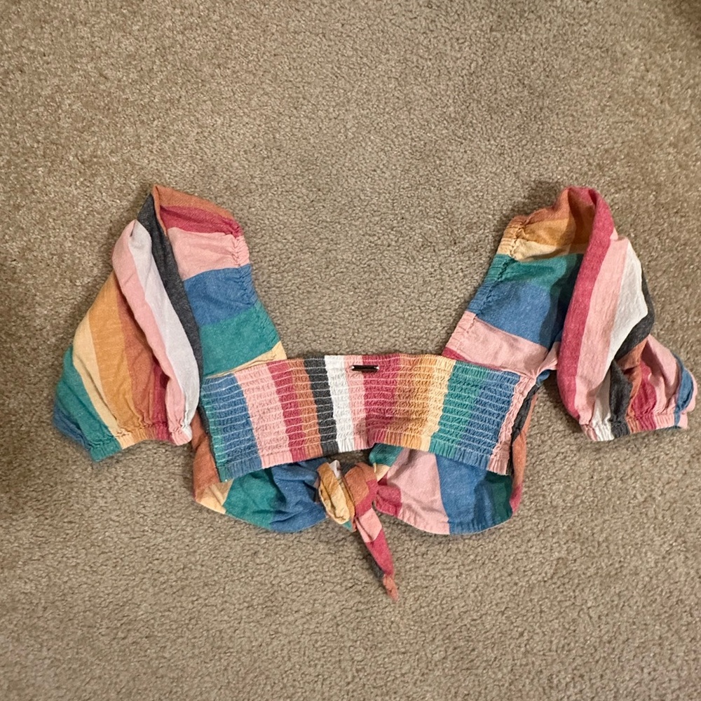 Multi-Colored Crop Top - Picture 4 of 6